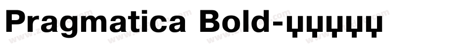 Pragmatica Bold字体转换